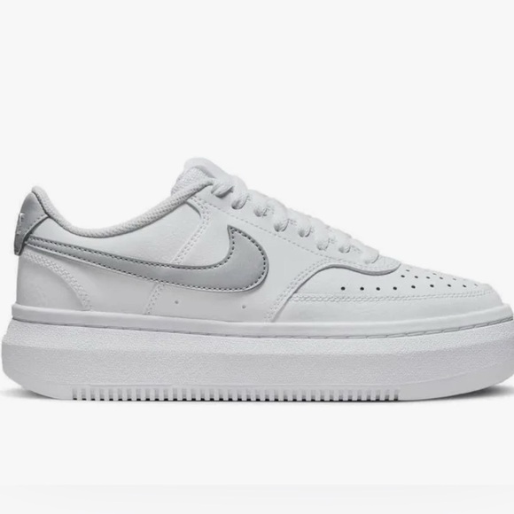 Nike Shoes - Nike Court Vision Alta Platform Shoes Sneakers Womens Size 8 NEW white platinum